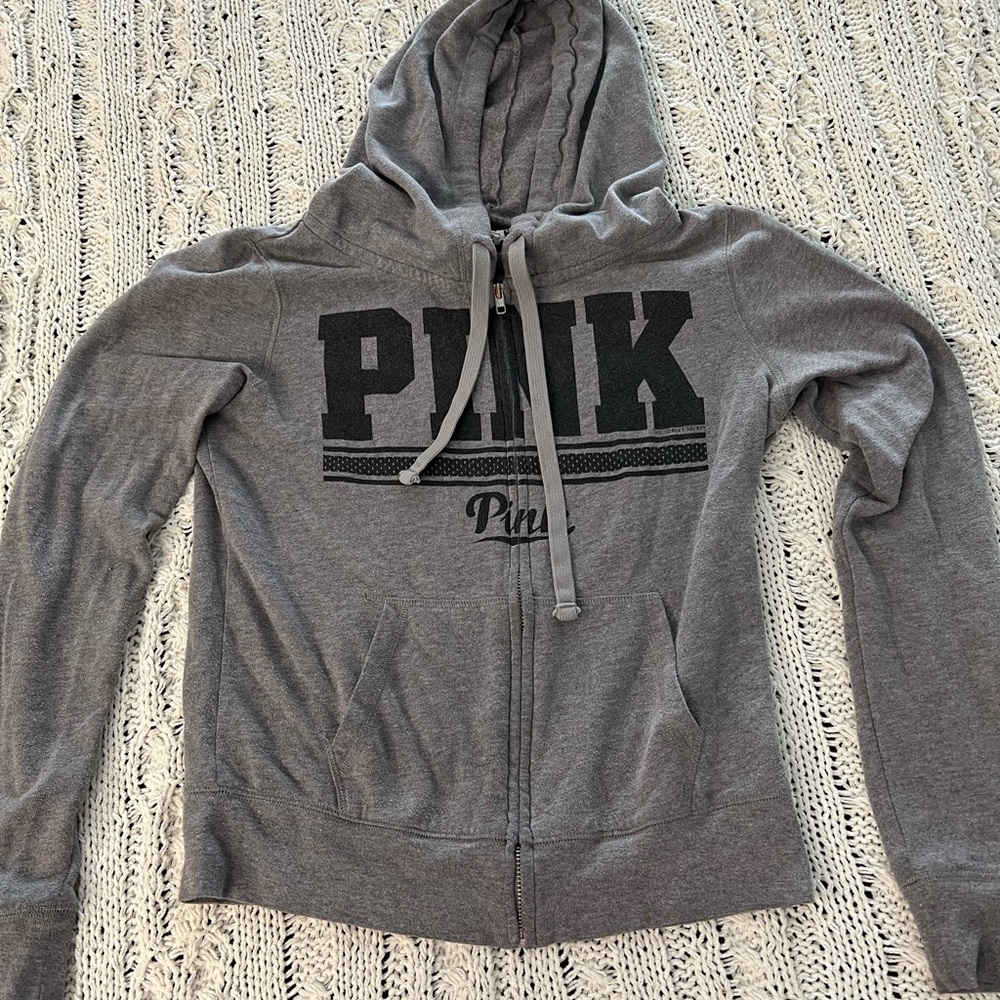 PINK zip up hoodie